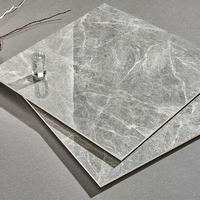 Foshan anti-dérapant émaillé poli Full body marbre carreaux de sol en céramique carreaux de porcelaine grise