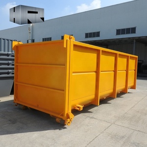 Contenedor de cargador de hormigón de desecho de construcción Contenedor de elevación de gancho Contenedor de basura enrollable Contenedor de elevación de gancho de metal de chatarra - Product Image 2