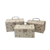 Usine directe nouvelle boîte de pirate rétro 3 pièces valise main boîte-cadeau boîte d'emballage avec valise portable