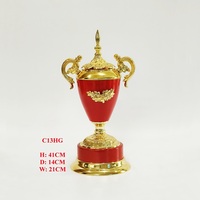 Coupe de trophée en métal de luxe personnalisée, or et argent, gravure durable, design élégant pour les événements sportifs, tennis de table, football - Trophées prestigieux