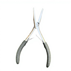 Pince à extensions capillaires adhésives avec logo personnalisé, en acier inoxydable de qualité chirurgicale, étanche, sans latex, fixation extrême, micro - Product Image 3