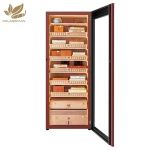 Large Capacity Cigar Humidor <b>Cabinet</b> Temperature Controlled Storage Large Capacity Holds up to Counts of Cigars for - Product Image 4