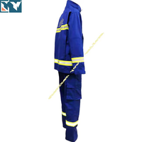 Tenue de travail réfléchissante bleu marine, deux pièces, combinaison de travail d'urgence, veste et pantalon