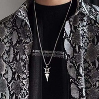 Kalung Anime Death Note MisaMisa Heaven Grazing Halberd Liontin Kalung Uniseks Aksesori Cosplay Halloween Fashion