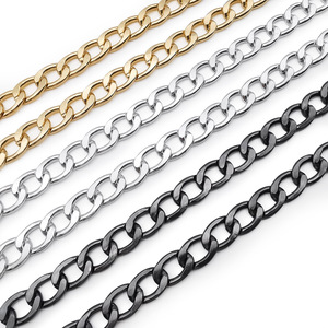 Chaîne en aluminium de remplacement pour accessoires de sac DIY, options de couleurs or, argent, bronze. - Product Image 2