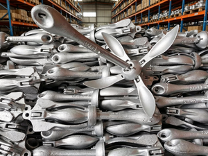 Ancre <span class=keywords><strong>de</strong></span> bateau pliable en acier galvanisé 0,7 kg 1,5 kg avec bouée, mousqueton et sac <span class=keywords><strong>de</strong></span> transport pour bateau pneumatique, SUP, kayak, canoë, argent - Product Image 5