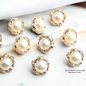 Tùy Chỉnh Thiết Kế Kim Loại Áo Nút Với Ngọc Trai Men Tay Khâu & Mạ Kỹ Thuật Cho May Mặc May Xử Lý - Product Image 5