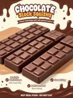Jouet Squishy de Décompression en Gros, Assortiment de Desserts de Pâtisserie, Jouet à Remontée Lente, Réaliste, en Forme de Carré et de Rond, Effet Chocolat, Saupoudré, en Boîte