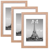 Bingkai Foto Kayu A4 untuk Dekorasi Meja atau Dinding Tersedia dalam Set 1, 3, atau 5, Tersedia dalam Stok Bingkai Foto