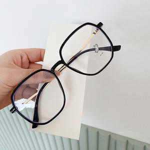 Monture de lunettes anti-lumière bleue Qianai Square, forme irrégulière, taille moyenne, unisexe, verres en TR90, anti-UV, lunettes optiques - Product Image 2