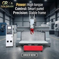 Machine de gravure et de sculpture automatique 3D sur granit, bois et mousse, routeur CNC 5 axes pour pierre