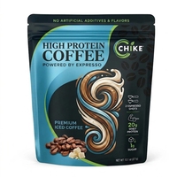 Sachet Doypack en plastique laminé refermable avec fermeture éclair, imprimé avec logo personnalisé, pour café