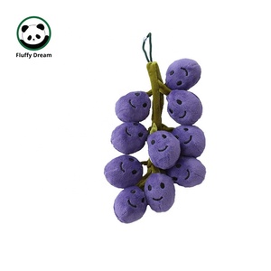 Personalizzabile simpatico cartone animato a forma di frutta giocattoli di peluche decorazione per la casa con pesca mela uva in tessuto materiale di riempimento in cotone PP - Product Image 5