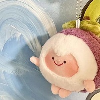 Nouveau porte-clés en peluche bambou style Insn, adorable petite poupée bambou breloque de sac, pendentif mignon pour sac à dos pour filles