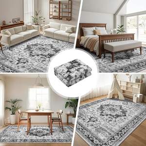 OEM Low-Pile Stain Resistant Persian Machine Washable Rugs Polyester Printed Foldable Living Room Area Rug 8 X 10 - Product Image 2