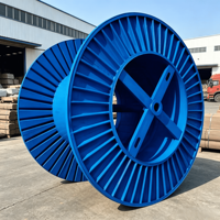 Bobine en acier ondulé pour machine à câbles, conception à nervures radiales, fonctionnement équilibré, faible vibration, taille personnalisée, directement de l'usine