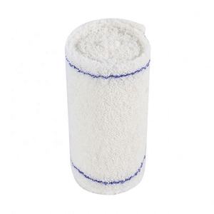 Pansement en crêpe médical pour plaies, 97% coton + 3% élasthanne, certifié CE avec clip métallique/élastique - Product Image 1