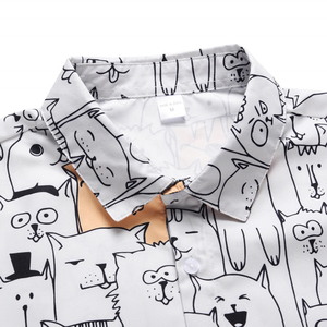 Camicie hawaiane stampate con motivo Manga personalizzato in fabbrica a maniche corte in cotone <span class=keywords><strong>Aloha</strong></span> Plus Size Beachwear - Product Image 3