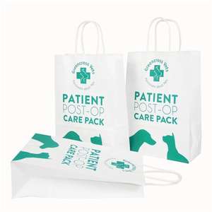 KM Sac <span class=keywords><strong>en</strong></span> papier kraft personnalisé Glossaire de médecine imprimé numérique et laminé pour usage <span class=keywords><strong>en</strong></span> <span class=keywords><strong>pharmacie</strong></span>-Préservatifs et masques chirurgicaux - Product Image 6