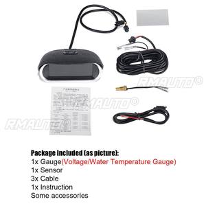 Jauge numérique LCD 2 en 1 pour voiture, 9-36V, tension/température de l'eau, capteur de température, pièces de rechange automobiles - Product Image 4