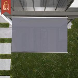 Auvent rétractable à cassette intégrale avec télécommande, fixation murale, pour ombrage extérieur/intérieur de fenêtre - Product Image 1