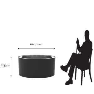 En vente Foyer d'extérieur multifonction avec barbecue Grill Log Wood Foyer en acier inoxydable sans fumée avec base ronde - Product Image 5