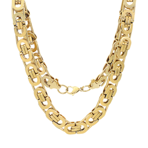 Collar para hombre europeo y americano, cadena cubana transfronteriza, joyería de mano sencilla y con personalidad, estilo hip hop oscuro y neutro. - Product Image 1