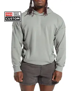 2024 Printed Plus Size Crop Sport Baggy Acid Wash Tracksuit Sweaters Heavyweight Hoodie For Men
