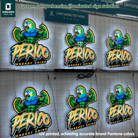 Letrero Luminoso LED para Exteriores, Caja de Luz Personalizada con Placa de Acrílico para Publicidad en Fachadas de Tiendas