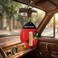 Diffuseur d'arômes en papier à la fraise pour voiture, désodorisant longue durée parfumé aux huiles essentielles, éliminateur d'odeurs, aromathérapie