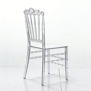 Silla de Oficina Apilable de Acrílico Transparente para Bodas y Eventos, Muebles de Cristal Transparente, Mejor Vendedor - Product Image 4