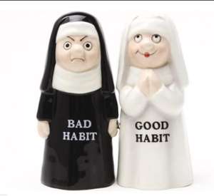 Set di agitatori di sale <span class=keywords><strong>e</strong></span> pepe magnetici in ceramica di buona abitudine - Product Image 1