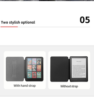 Casing E-Reader Desain Kustom Pribadi untuk Kindle Paperwhite 11th KPW4 2018, Casing Kindle Pintar dengan Fitur Auto Sleep dan Tali Pegangan
