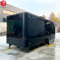 Belyoo Chariot à café mobile personnalisé Remorque alimentaire entièrement équipée Kiosque de fourgonnette de rue personnalisé Camion de nourriture avec certification CE DOT