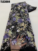 Haute qualité africain français dentelle tissu Net paillettes dentelle mariée robe de mariée Tulle dentelle Ghana robe femmes vêtements fête