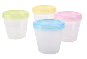 Bpa-Miễn Phí Hướng Dẫn Sử Dụng 0-12 Tháng Bé Thực Phẩm Lưu Trữ Cup & Snack Container Cho Sữa Bột 150Ml Cấp Thực Phẩm PP In - Product Image 2