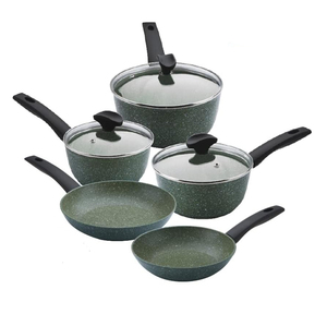 <span class=keywords><strong>Casserole</strong></span> de luxe en aluminium de haute qualité antiadhésive revêtue de <span class=keywords><strong>pierre</strong></span> de marbre casseroles et casseroles forgées en granit batterie de cuisine 8 pièces - Product Image 5