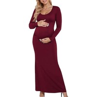 Nouvelles robes de maternité pour femmes enceintes, 61% polyester, 33% viscose