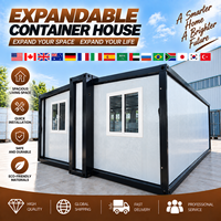 Maison préfabriquée en conteneur au design élégant, résistante au vent, 3 chambres, extensible, 20 pieds, pour habitation