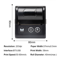 Printer Mini Thermal Portabel Nirkabel untuk Struk, Laris Terjual
