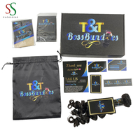 Accesorios para el cabello de caja peluca tapa gracias Tarjeta de tarjeta de pelo etiqueta