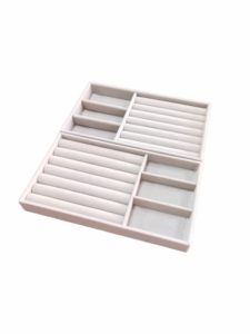 Boîte de rangement d'affichage minimaliste haut de gamme pour bijoux pour dames Emballage textile avec logo personnalisé pour offrir des cadeaux - Product Image 3