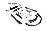 Kit carrosserie en fibre de carbone sèche style D GT MIW 2019-2022 pour McLaren GT, comprenant capot, canards, lèvre avant, jupes latérales, seuils de porte, diffuseur arrière et aileron