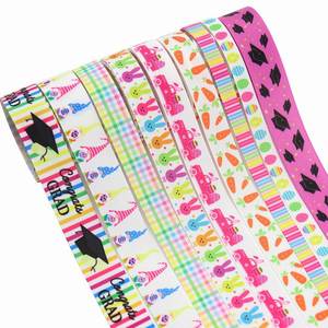 Wholesale Playful 1cm/1.6cm/2.2cm Multi-Length <b>Easter</b> Bunny & Carrot Grosgrain Ribbon for <b>Easter</b> <b>Basket</b> & DIY Crafts - Product Image 1
