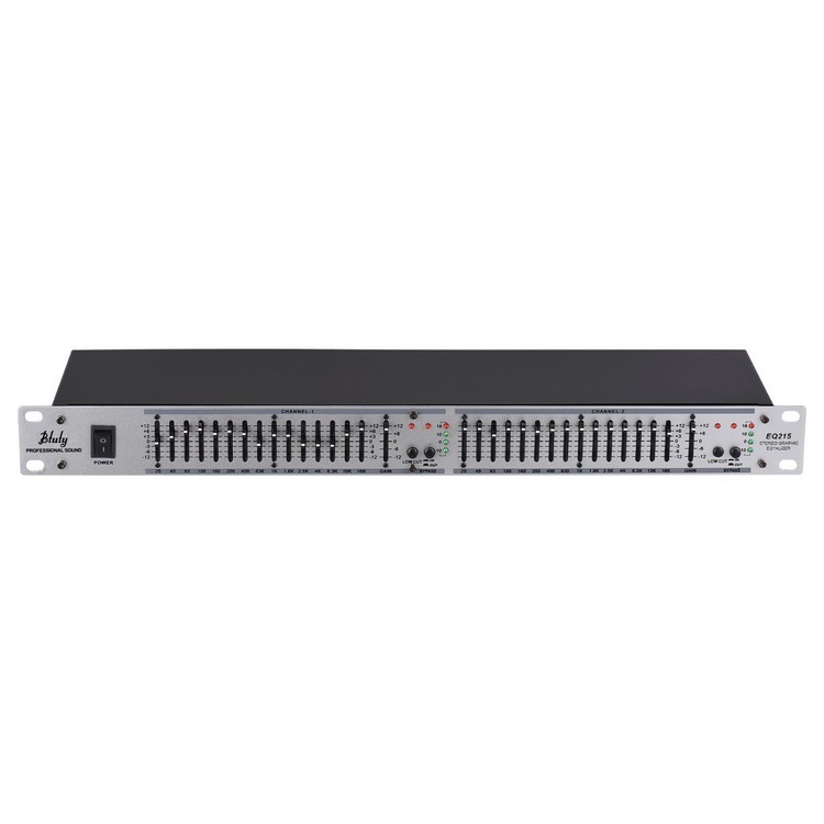Btuty EQ-215デュアルチャンネル15バンドイコライザー1Uラックマウント 
