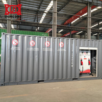 Station-service mobile conteneurisée de 25 mètres cubes sur skid pour essence et gazole