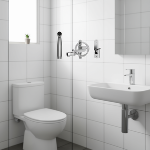 D0100HXFSPX Spruzzatore Bidet Portatile in Acciaio Inox 304, Attacco per WC a Parete, Design Minimalista a Foro Singolo - Product Image 2