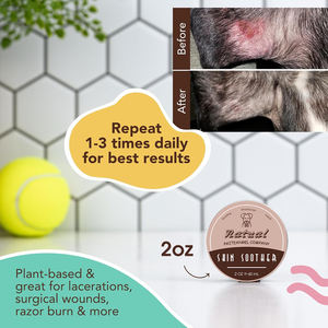 Allergy and Itch Relief Dog Dry Skin Moisturizer Balm Dog <span class=keywords><strong>Rash</strong></span> <span class=keywords><strong>Cream</strong></span> Natural Dog Skin Soother - Product Image 4