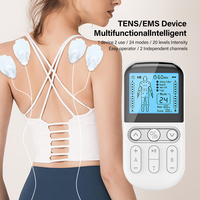 Nouveau 2025, Masseur à Impulsions Électroniques Double Canal, Stimulateur Musculaire TENS pour le Soulagement de la Douleur