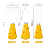 Ensemble de couteaux à fromage créatifs DaS Mini, fourchettes à fruits, fourchettes à gâteau, fourchettes à dessert, ensembles d'ustensiles de cuisine mignons, ensemble de couteaux à fromage